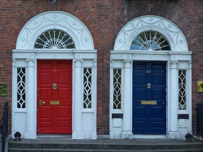 Image of front doors in Dublin