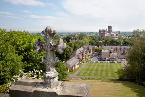 A view from the top of the chapel