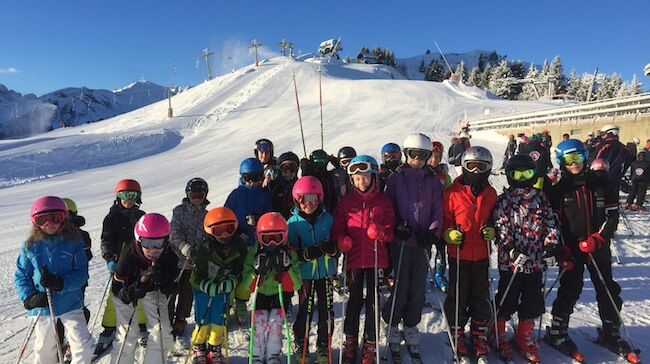Student skiers, with The International School of Zug and Luzern