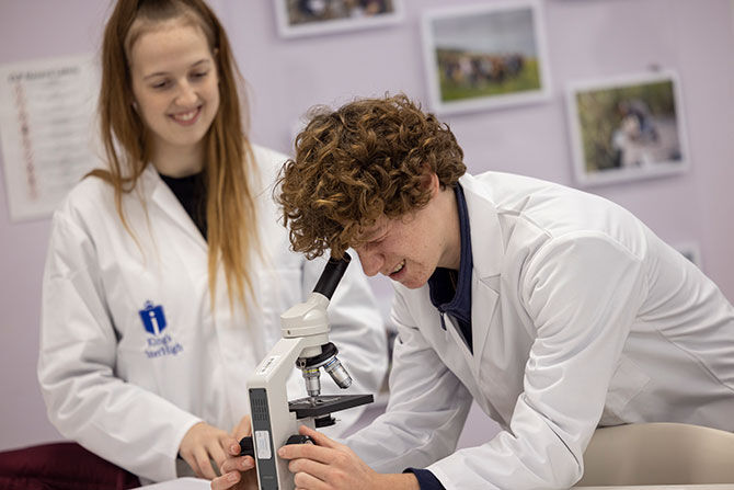 King's Interhigh students in science curriculum