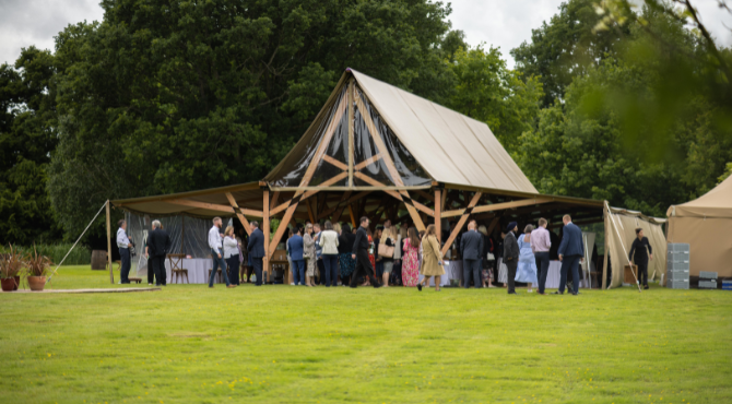 tree marquee outside