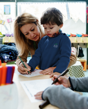 Mougins-School-young-child-writing