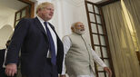 boris with president of india