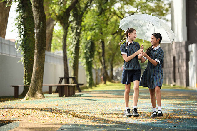 Australian International School children talking