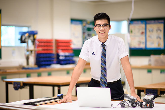 Australian International School young male student