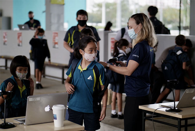 AIS Singapore students in a classroom