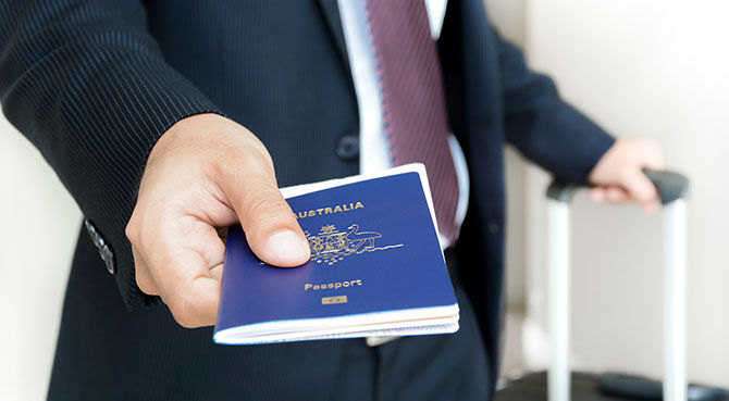 Australia travel passport