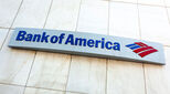 Bank of America logo on side of building