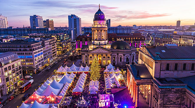 Berlin city Christmas market