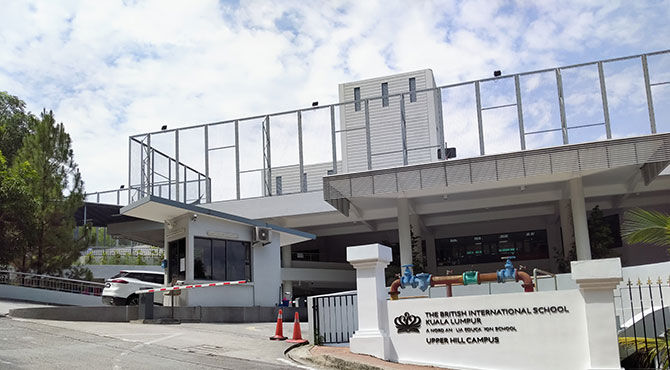 The British International School of Kuala Lumpur Upper Hill entrance