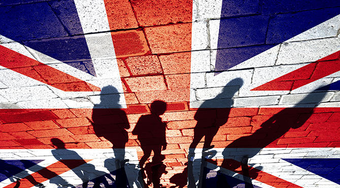 Shadows covering the union jack, questions rise over status of EU nationals