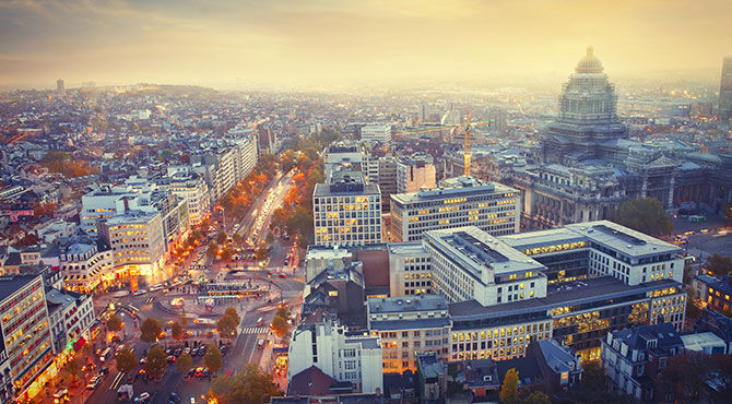 Skyline of Brussels