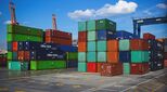 Image of shipping containers on dock