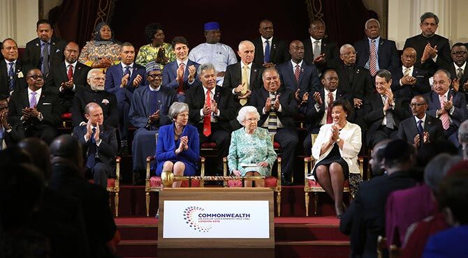 Official opening of CHOGM at Buckingham Palace