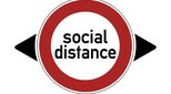 Social distance sign