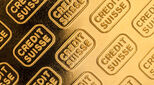 Credit Suisse stamp on gold bullion