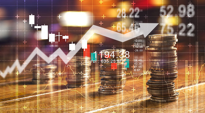 Chart showing projected economic growth