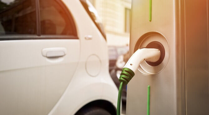 Charging electric car