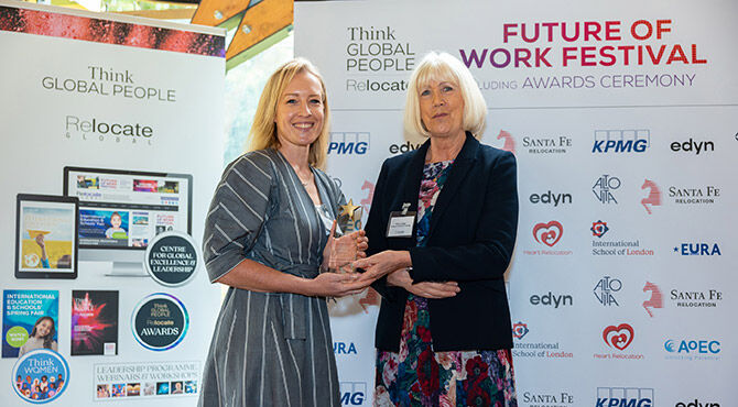 The award was collected by Anna Kavelj, Managing Director, Elite Woodhams Relocation.