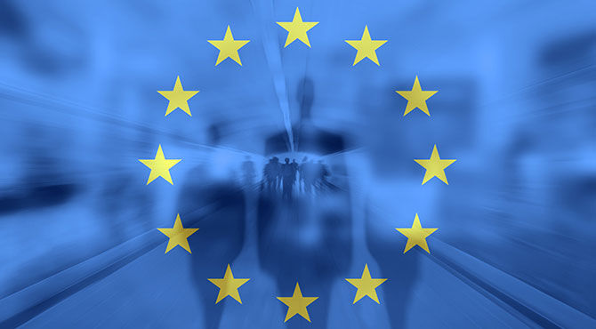 EU flag: Citizenship application to the UK on the rise