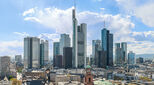 Frankfurt financial skyline during daytime