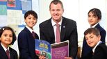 image of Brighton College Dubai headmaster and students