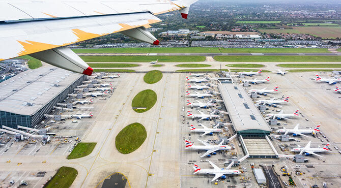 Heathrow airport ruling against runway