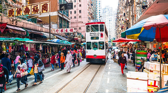 Hong Kong street scene