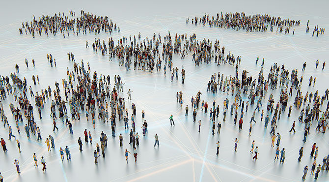 Crowds of people illustrate an article about hostile environments