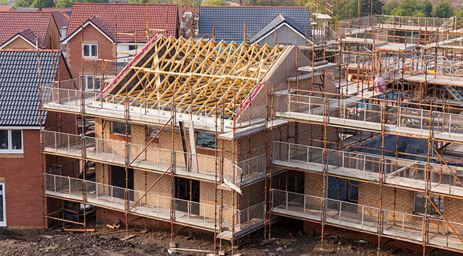 House building drives construction in the UK