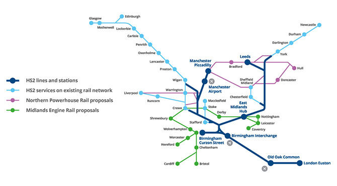 HS2 coverage UK