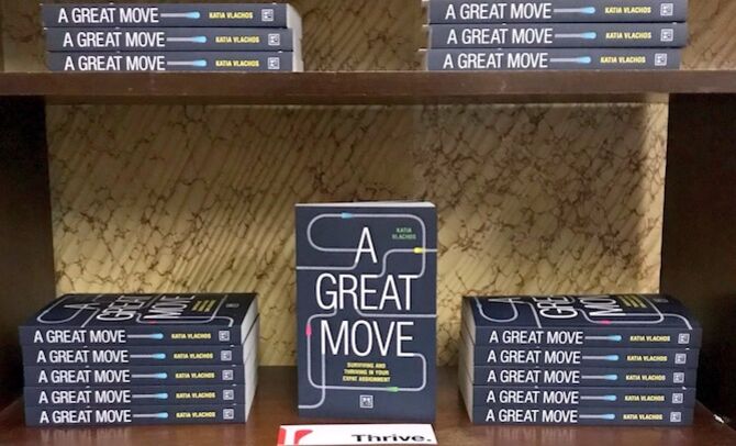 A Great Move book cover and display