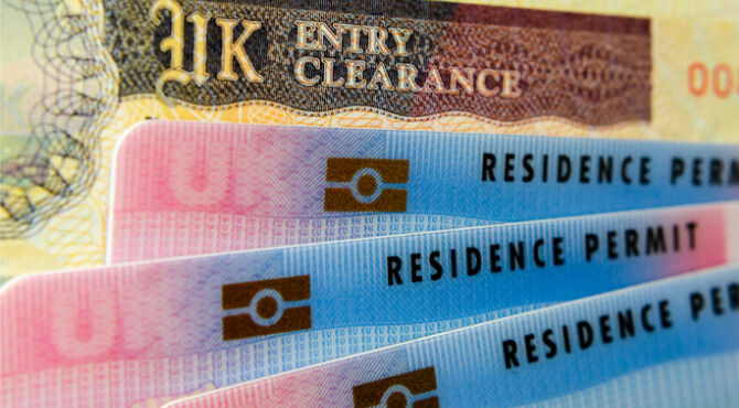 Visas for UK illustrating Immigration