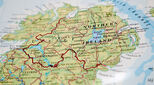 Map of Irish border