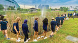 Students outdoors a ISKL