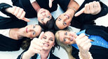 happy businesswomen