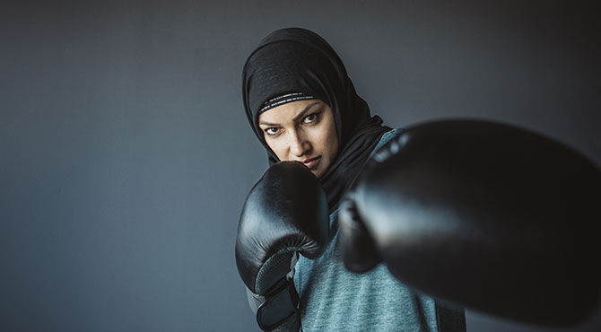 Female boxer