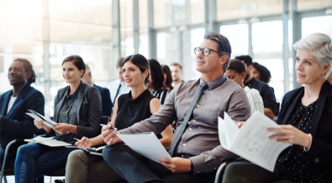 Image of group of adults learning and development