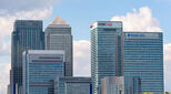 London, UK - May 1, 2018: Modern skyscrapers of Canary Wharf, one of the main financial centres of the United Kingdom