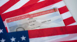 Image of US flag and employment permit