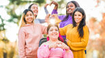 Group of women smiling