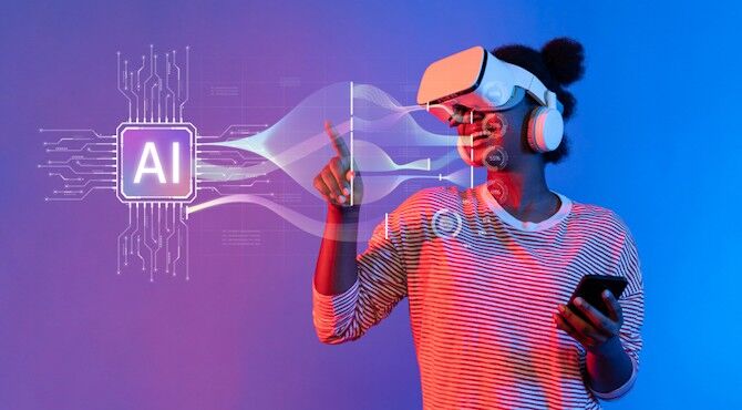 ai-headset-tech-stock-image