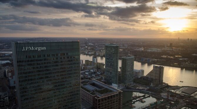 JP Morgan Europe's London HQ