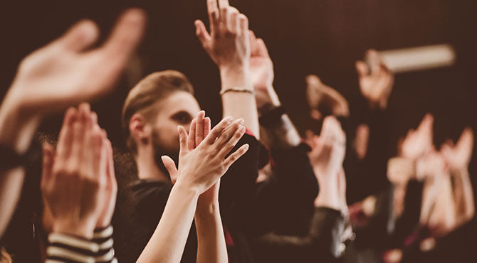 Audience in theatre