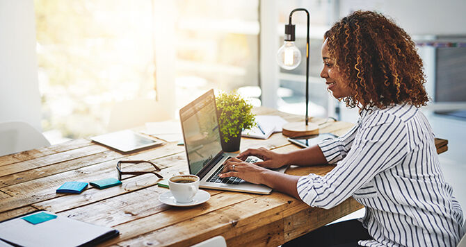 Woman on laptop