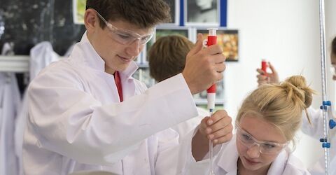 Science lab at The International School of Zug and Luzern