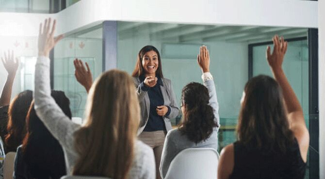 Lady speaks at event