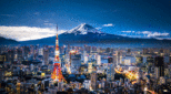 Mount Fuji and Tokyo