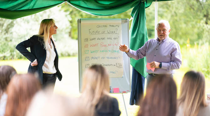 Michelle Berners Price and John Rason at the Future of Work Festival