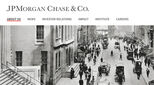 JPMorgan - a screen grab of their website\'s homepage